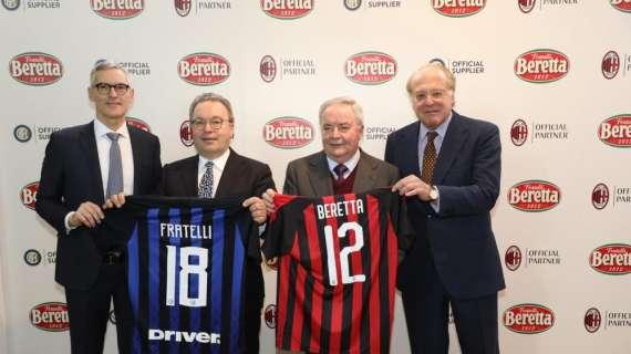 PHOTOGALLERY - Fratelli Beretta unisce AC Milan e FC Internazionale Milano in una nuova partnership