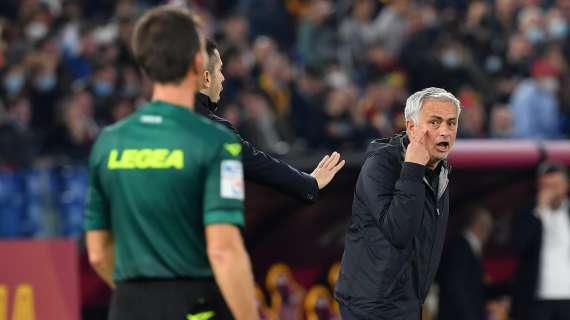 Roma-Milan, Mourinho: "Complimenti al Milan. Non voglio dire niente di più se no mi squalificano"