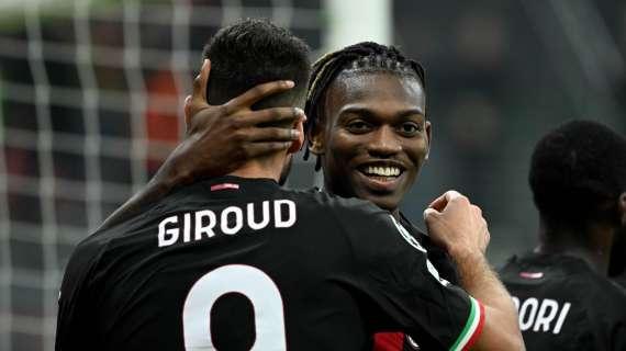 Serie A, Rafael Leao ed Olivier Giroud nella Top 5 dei tiri totali
