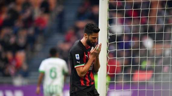 CorSera - Giroud tra campo e rinnovo: firma vicina, domani guiderà il Milan contro il Tottenham