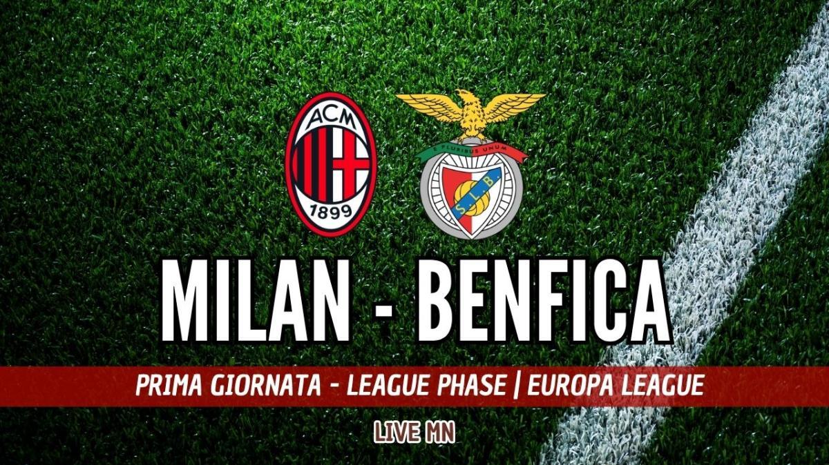 LIVE MN - Milan-Benfica (0-1): termina così il primo tempo