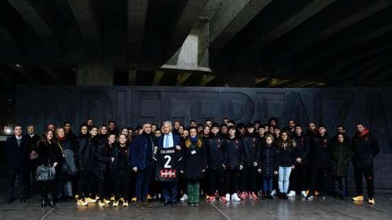 AC Milan in visita al Memoriale della Shoah