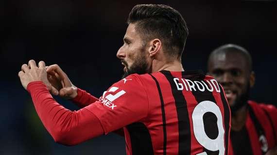 MN - Milanello, Giroud si è allenato regolarmente in gruppo. Qualche linea di febbre per Tonali
