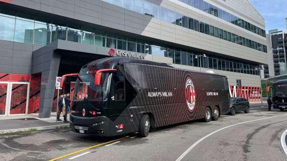 Milan, domani mattina la partenza per Napoli. Il rientro è previsto in nottata