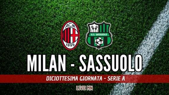 LIVE MN - Milan-Sassuolo (1-0): una vittoria per chiudere il 2023. Decide Pulisic