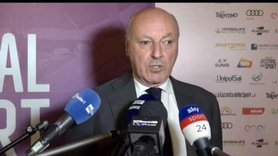 Inter, Marotta a Mediaset: "Mi auguro che stasera sia uno spot per il calcio. Partita difficile contro una squadra forte"