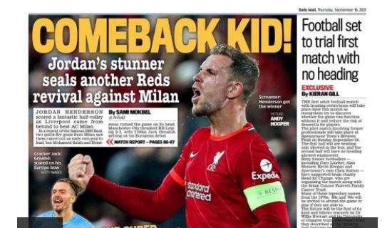 Le aperture inglesi dopo il match di Anfield: "Liverpool, il finale perfetto"
