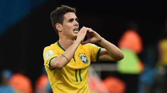 Oscar: "In Italia mi piacciono Inter e Milan ma non è il momento di tornare in Europa"