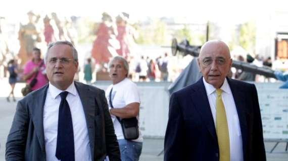 PHOTOGALLERY MN - L'incontro ad Expo tra Adriano Galliani e Claudio Lotito