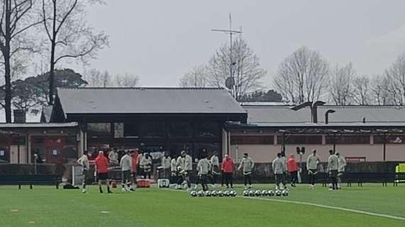 VIDEO MN - Milanello, in corso la rifinitura pre-Tottenham: il torello dei rossoneri