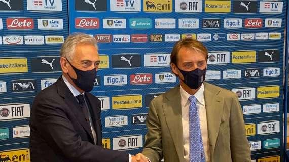 Mancini-Italia fino al 2026, ingaggio raddoppiato ma senza sponsor. C'è il gentleman agreement