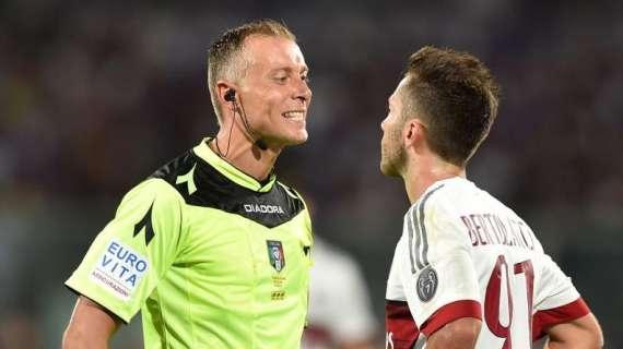 Arbitraggio di Valeri, la società sceglie di non commentare l'operato del fischietto