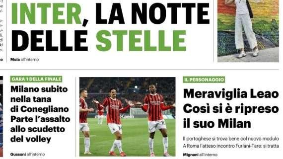 Il QS titola: "Meraviglia Leao. Così si è ripreso il suo Milan"