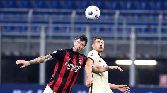 Il Milan spreca con la Roma. Ma è una squadra vera: 22 risultati utili di fila