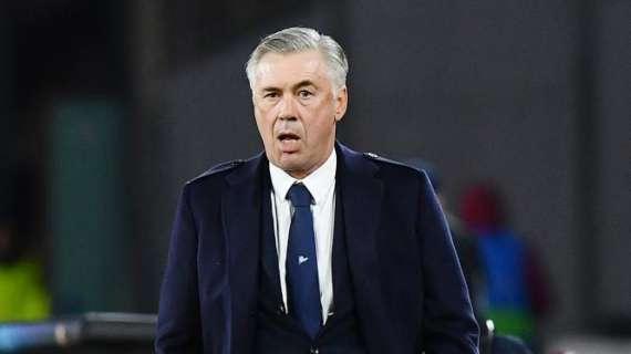 Napoli, Ancelotti: "Pagato il primo tempo, espulso per una parolaccia"
