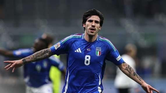 Italia, la probabile formazione contro la Norvegia: titolare l'ex rossonero Tonali