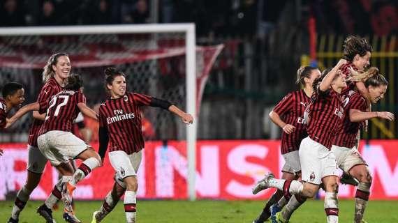 Milan Femminile, le rossonere si preparano per la sfida col Sassuolo