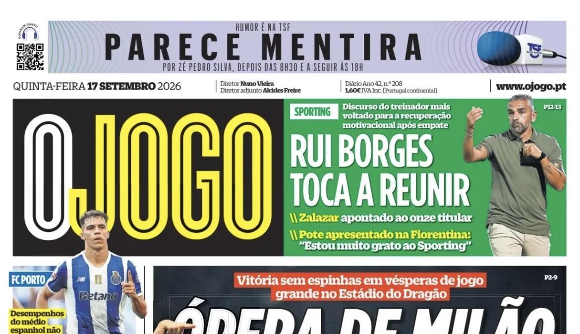 Milan-Benfica 0-2: le prime pagine dei quotidiani sportivi portoghesi