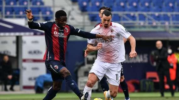 Bologna-Milan, le statistiche su match e protagonisti