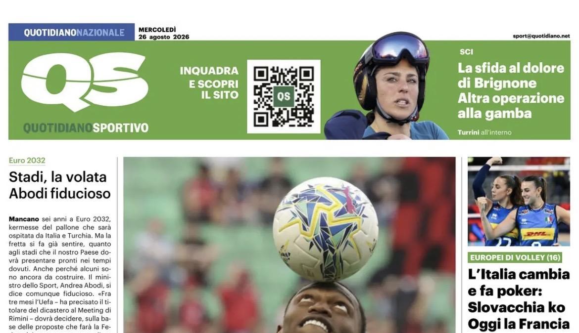 QS: "Leao studia da Premier. La punta del Milan tra Aston Villa, Tottenham e Newcastle"