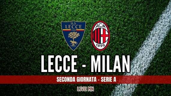 LIVE MN - Lecce-Milan (0-2): arriva la reazione. RLC e Pulisic regalano i primi tre punti