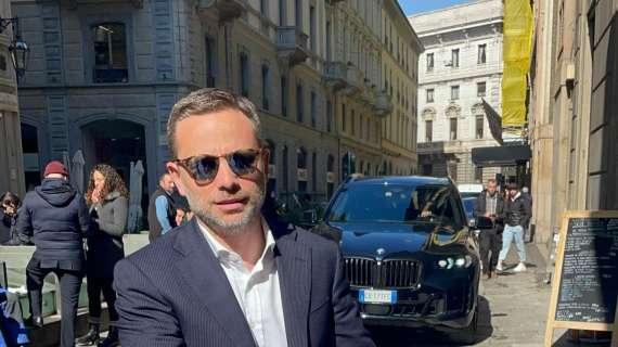 Furlani e Scaroni arrivati al pranzo Uefa con lo Slavia
