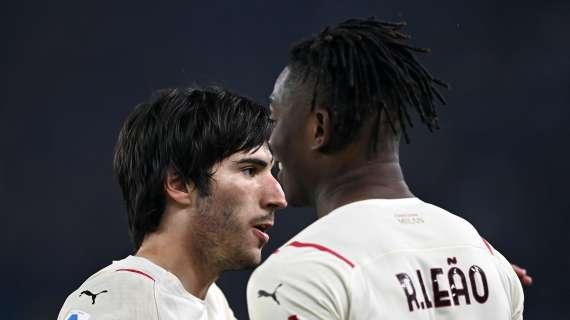 Gazzetta - Il marchio di Leao e Tonali: Pioli si gode la sua coppia d'assi