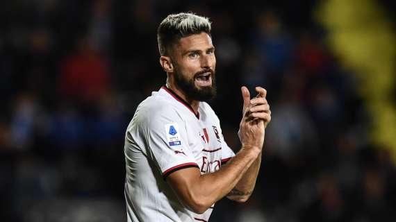 Giroud a Sky: "Momento giusto per fare questo tipo di partita. De Ketelaere? I giovani hanno risposto bene"