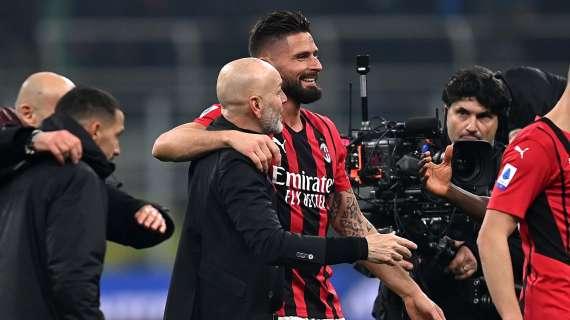 Giroud: "Questa è anche la vittoria di Pioli. E io mi sento nuovamente un ragazzino"