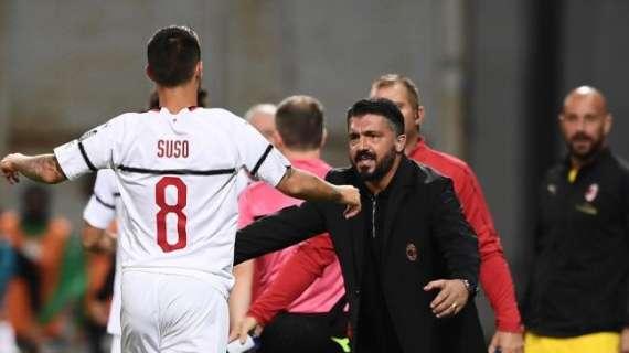 Gattuso a Sky: "Dobbiamo subire meno l'avversario, fase difensiva nostro punto debole. Suso può diventare come Insigne con Higuain"