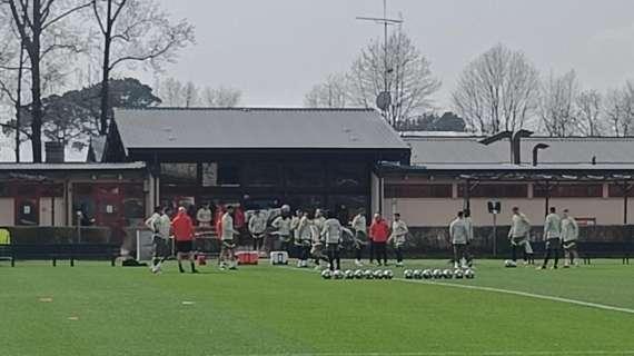 VIDEO MN - Rifinitura a Milanello: presenti Giroud e Brahim Diaz. C'è anche Origi