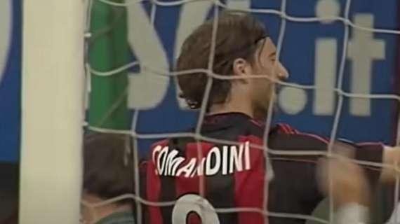 Gianni Comandini, l'eroe di un derby vinto per 0-6 dal Milan: oggi compie 47 anni