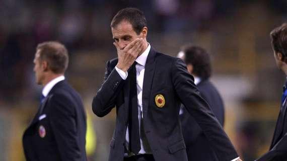 Allegri a Sky: "Subiamo troppi gol. A Natale saremo in un'altra posizione di classifica. Matri? Spero si sblocchi sabato"