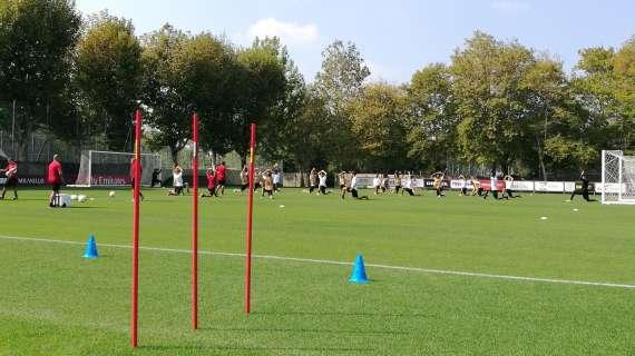 MN - Allenamento in corso a Milanello: si lavora in vista dell'Atletico