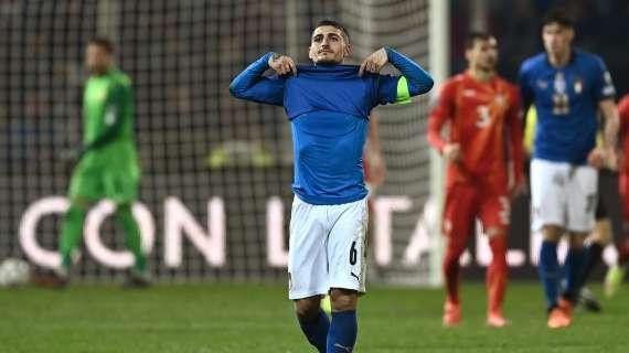 Verratti: "È successo un disastro, ma vogliamo tutti riportare l'Italia al Mondiale"