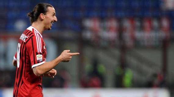 Ibrahimovic, contro il Cagliari l'unico gol su punizione diretta col Milan