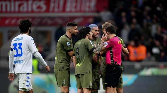 Un altro fischietto esordiente a San Siro che si rivela inadeguato. "Immagini chiare" o meno in base a cosa conviene