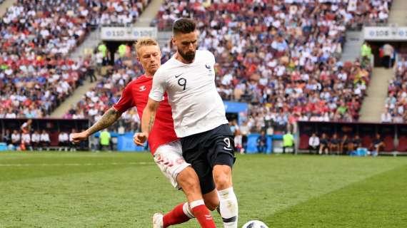 Nazionali, i rossoneri impegnati oggi: Theo e Giroud contro Kjaer