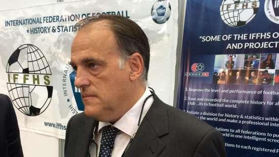 Tebas: "L'unico convinto della Super League è Florentino, Agnelli e Laporta non lo sono"