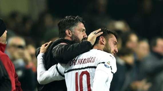 Gattuso su Calhanoglu: "Ottimo rapporto con lui e con tutti. Mi piace coccolare giocatori"