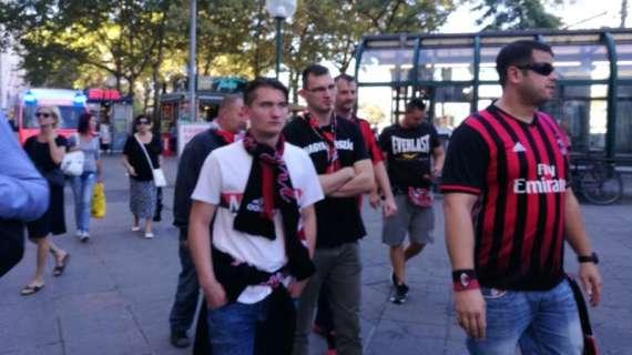 LIVE MN - Verso Austria Vienna-Milan: grande entusiasmo, Diavolo in bianco. Prevista pioggia 