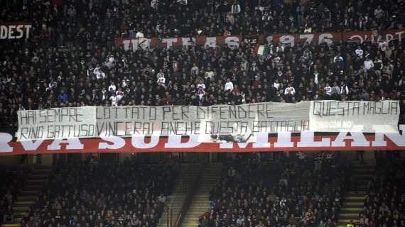 Curva Sud: "Gattuso, vincerai anche questa battaglia"