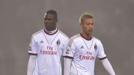 Probabile formazione - Seedorf vara il 4-2-3-1 con Kakà-Honda-Robinho dietro Balotelli. Dubbi sui centrali di difesa
