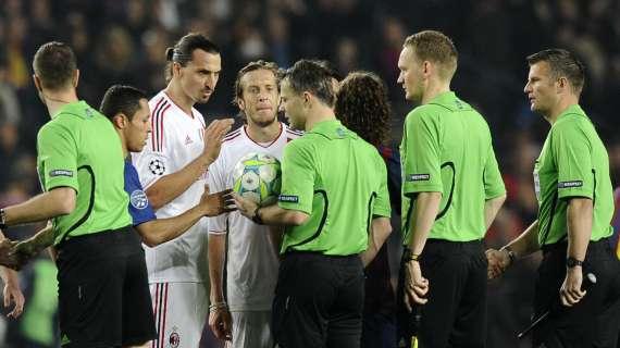 Barça-Milan, parla l'arbitro: "Tutto come ci aspettavamo. I rigori..." 