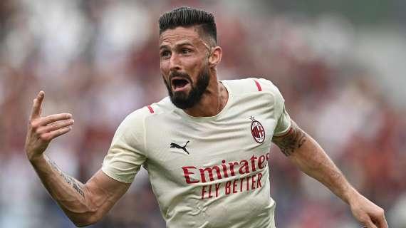 Giroud: "Siamo nella storia del Milan! Sheva si è congratulato con me: sono cose che scaldano il cuore"