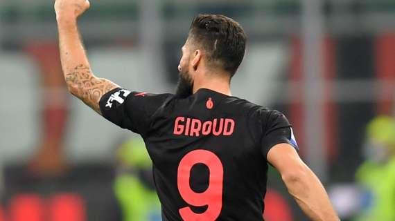 Milan, riecco Giroud: torna e segna subito. E primi minuti con Ibra...