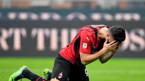 Giroud a Milan TV: "C'è frustrazione, pensiamo subito alla prossima"