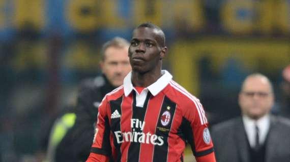 Milan: 23 convocati per Genova, c'è Balotelli. Out Antonini, Bonera e Salamon