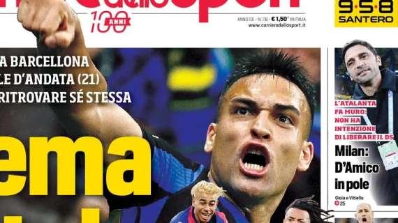 Il CorSport in prima pagina: "Milan, D'Amico in pole"