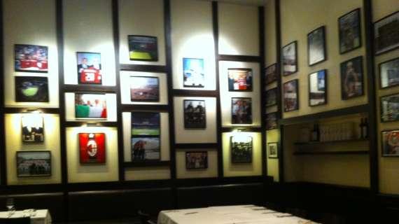 FOTO ESCLUSIVA MN - Il tavolo della cena tra Allegri, Berlusconi e Galliani